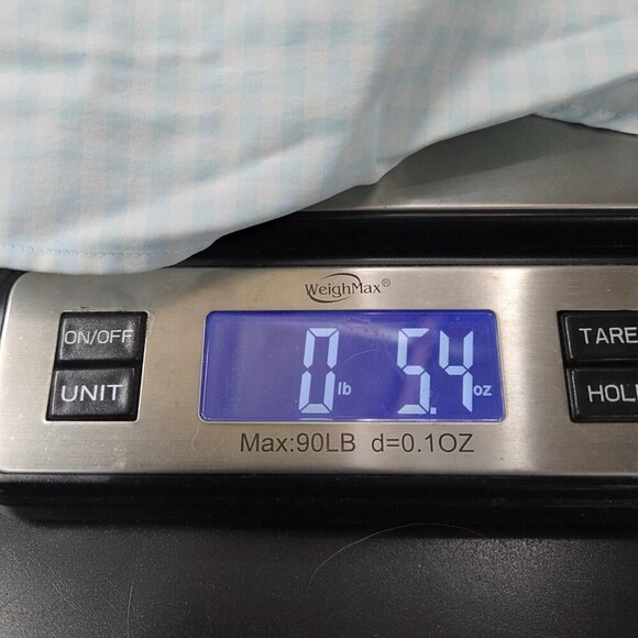 Vineyard Vines Shirt Mens Large Blue Gingham Slim Fit Whale Embroidered Logo - Picture 10 of 10